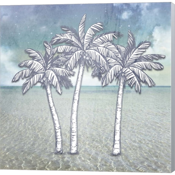 Beach Signs PalmTrees by LightBoxJournal, Canvas Wall Art