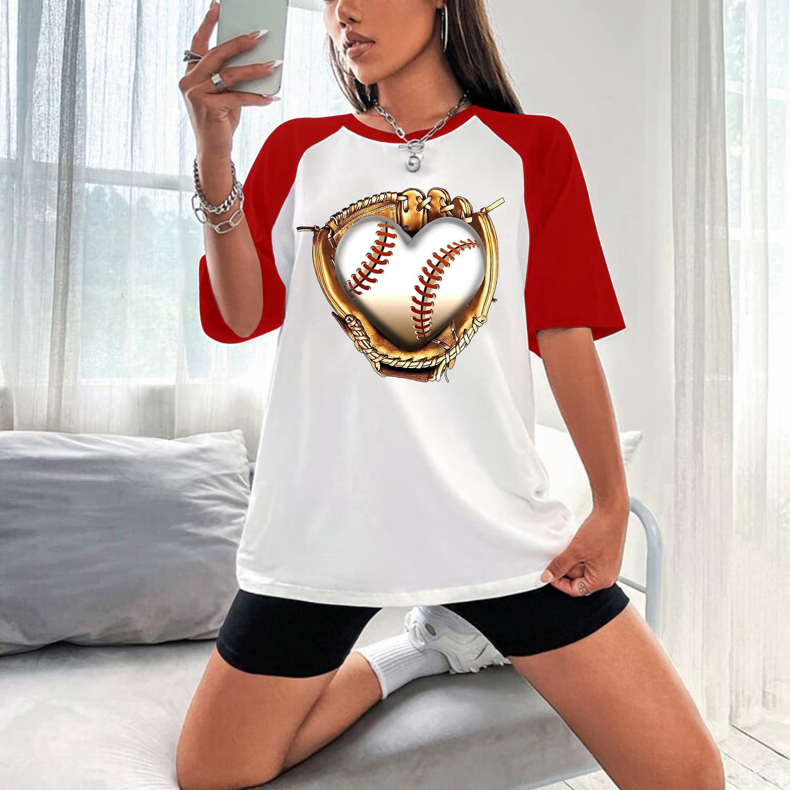 Lucky Brand - Women's - Feeling Good Graphic Slub Baseball Tee