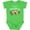 Apple Green, variant on Merry Christmas Cute Sloth with Santa Hat and Lights Boys or Girls Baby Bodysuit