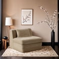 thumbnail image 4 of Meridian Furniture Stellar Beige Chenille Fabric Upholstered Modular Armless Chair, 4 of 9