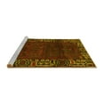 thumbnail image 2 of Ahgly Company Machine Washable Indoor Round Persian Yellow Traditional Area Rugs, 6' Round, 2 of 4