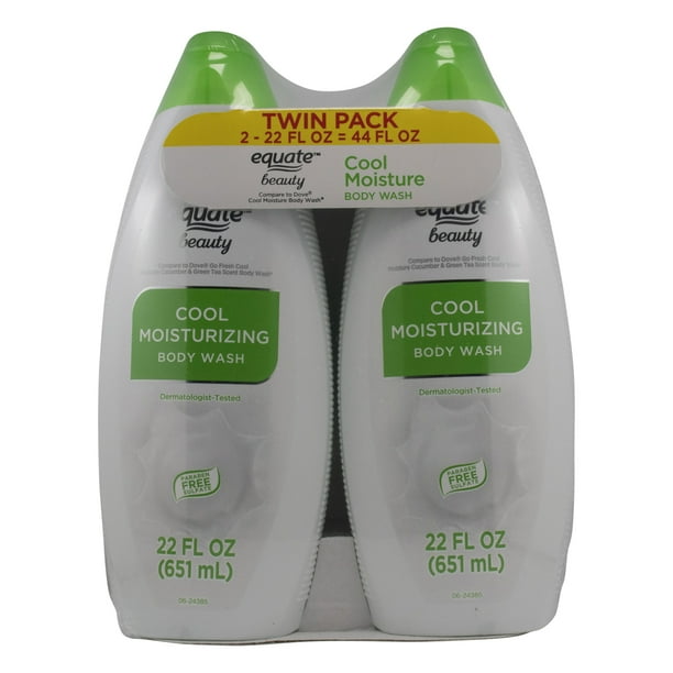 Equate Beauty Cool Moisture Body Wash, 44 fl oz