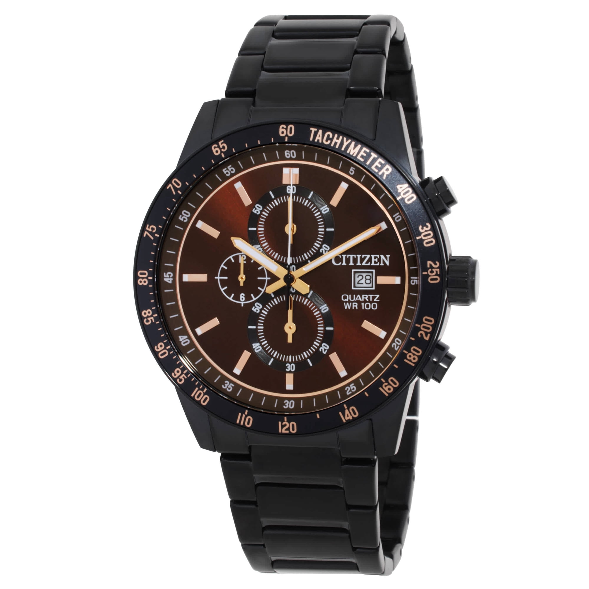 Citizen Chronograph Quartz Brown Dial Men's Watch AN3605-55X