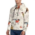 thumbnail image 3 of Wukai Little Birds Print Men Hoodies Fleece Sweatshirts Long Sleeve Sweaters Pullover Fall Outfits Winter Clothes-Small, 3 of 7