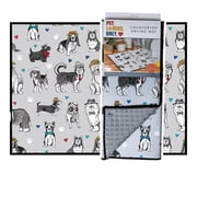 PET LOVER DOG Microfiber Countertop Dish Drying Mat, Machine Washable by Kay Dee