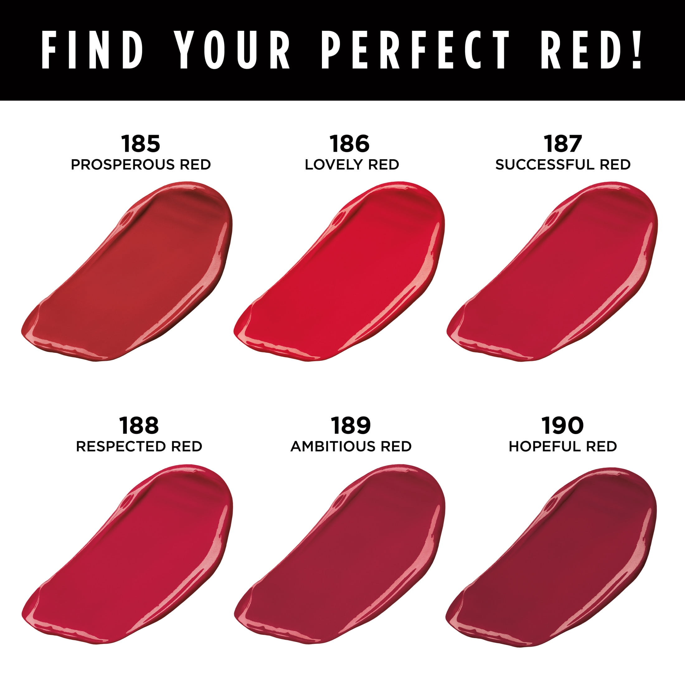 (2 pack) L'Oreal Paris Colour Riche Reds of Worth Satin Lipstick, 185 Prosperous Red