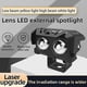 thumbnail image 5 of 2pcs Motorcycle racer universal light super bright projector lens fog light motorcycle led headlight auxiliary spotlight, 5 of 5