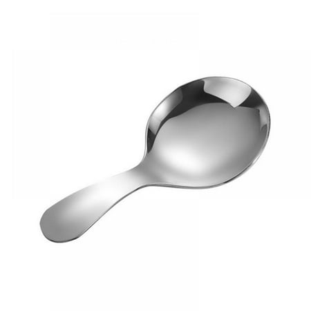 

304 Stainless Steel Tea Spoon Creative-Home Seasoning Scoops Sockets Round Bad Cream-Spoon Dessert Spoon Cake Spoon Scoicle - Ya
