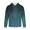 thumbnail image 4 of Sudadera con capucha para hombre, estilo casual, con cuello redondo, estampado, manga larga, blusa de poliéster, 4 of 6