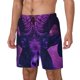 thumbnail image 1 of Balery Purple Starry Sky Antelope Bañador para hombre, shorts de playa de secado rápido con entrepierna y forro de compresión-Medium, 1 of 6