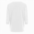 thumbnail image 5 of Towmus 3/4 Length Sleeve Womens Tops V-Neck Lace Tunic Tops Dressy Casual Blouses for Women 2025, 5 of 6