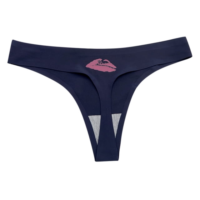 Culotte String Femme Aguichant Mode Délicate Culotte Femme Culottes Impression Lèvres Aguichant String sous-Vêtement