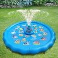 thumbnail image 1 of Almohadilla rociadora de 67 pulgadas juguetes acuáticos almohadilla rociadora de agua inflable redonda diversión para niños, 1 of 8