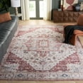 thumbnail image 3 of SAFAVIEH Arizona Alaia Medallion Polyester Area Rug, Beige/Rust, 9' x 12', 3 of 13