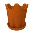 thumbnail image 1 of Flowerpots with Dish Ceramic, Simple Silicone Flower Pot Creative Desktop Round Office Decoration with Tray Orchid Garden Potted, Flower Pots, 1 of 4
