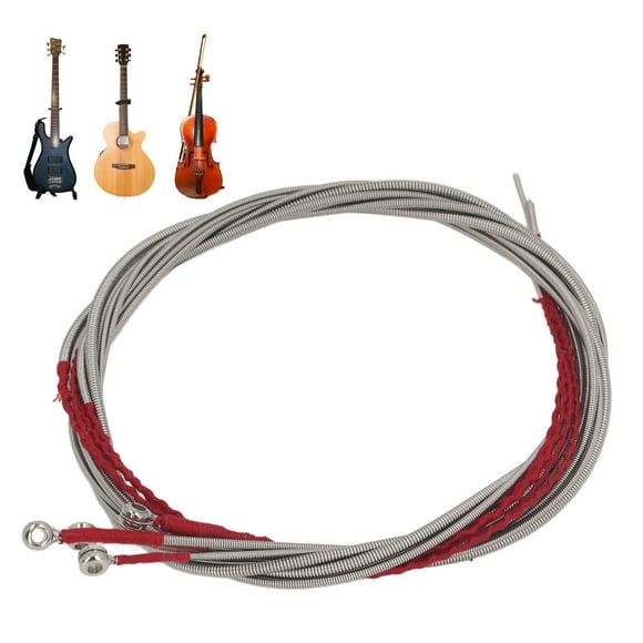 Electric Bass String Set, Stainless Steel 4Pcs Acoustic Bass String Set For Replacement