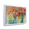 thumbnail image 2 of Designart Coquelicots en fleurs rouges V ART MURAL À CADRE FLOTTÉ, 2 of 4