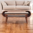 thumbnail image 3 of Artisan Furniture Solid Wood Amaya Nordic Style Honey Caramel Coffee Table, 3 of 8