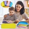 thumbnail image 1 of Estuche de silicona para lápices, bolsa de almacenamiento de papelería para juguetes de descompresión para niños, 1 of 4
