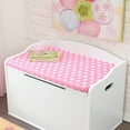 KidKraft Austin Toy Box Cushion Pink with White Polka Dots, Soft