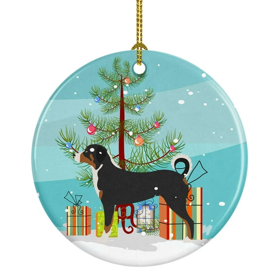 Appenzeller Sennenhund Christmas Ceramic Ornament