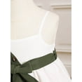 thumbnail image 6 of Kucnuzki Infant Baby Girl Clothes 18 Months Summer Dress 24 Months Sling Irregular Color-Blocked Wide Neck Dress White, 6 of 8