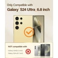 thumbnail image 2 of for Samsung Galaxy S24 Ultra Case with Magnetic Ring Stand,[Compatible with MagSafe][Military Drop Protection] Shockproof Protective Slim Phone Case for S24 Ultra, Clear Purple, 2 of 18