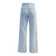 thumbnail image 6 of ManxiVoo Y2K Baggy Jeans Women High Waist Wide Leg Stretch Denim Pants 2025 Vintage Style XL Size Light Blue, 6 of 7