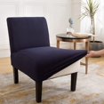 thumbnail image 4 of Topchances Armless Accent Chair Covers Water-Repellent Knitted Stretch Slipper Chair Couch Slipcovers Removable Washable Furniture Protector Covers for Living Room Home Hotel, 4 of 9
