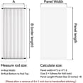 Adjustable French Door Curtains with Magic Tape, 1 Panel, Brown, 25