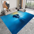 thumbnail image 1 of Elephant Area Rugs, Aquatic Animal Elephants Carpet, Washable Non Slip Low Pile Soft Rug for Nursery Playroom Office Decor Mat 2x3ft, 1 of 7