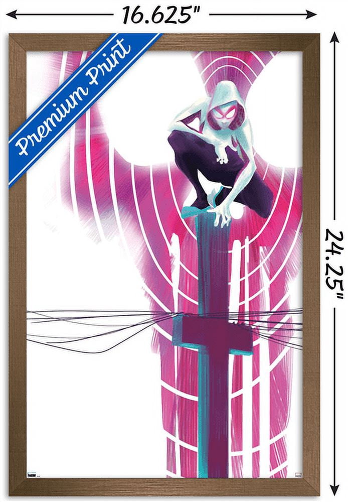Marvel Comics - Ghost Spider - Spider-Gwen #3 Wall Poster, 14.725" x 22.375", Framed
