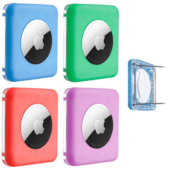 Soporte para AirTag Elevation Lab TagVault™, doble pin de seguridad para niños