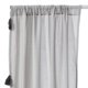 thumbnail image 2 of Juego de cortinas Benzara Xumi de 4 piezas, gris y negro, 213 x 107 cm, 2 of 5