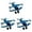 Dark Blue 3 Packs, variant on Vintage Airplane Cake Topper Antique Style Decoration For Cakes Parties And Events
