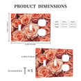 thumbnail image 3 of Valentine'S Pink Roses Bloom Switch Cover Decorative Wall Plate 3-Gang 2-Toggle 1-Duplex Standard Size, 3 of 5