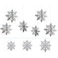 thumbnail image 1 of 6-Piece 3D Three-Dimensional Snowflake Pendant Paper Christmas Snowflake Pendant Snowflake Pendant Holiday Party Decorations, 1 of 5