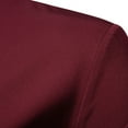 thumbnail image 6 of WREESH Men's Fashion Dress Button Down Shirts Long Sleeve Casual Shirts with Patchwork and Turn-Down Collar, Solid Color Choices for a Stylish Statement Wine, 6 of 9