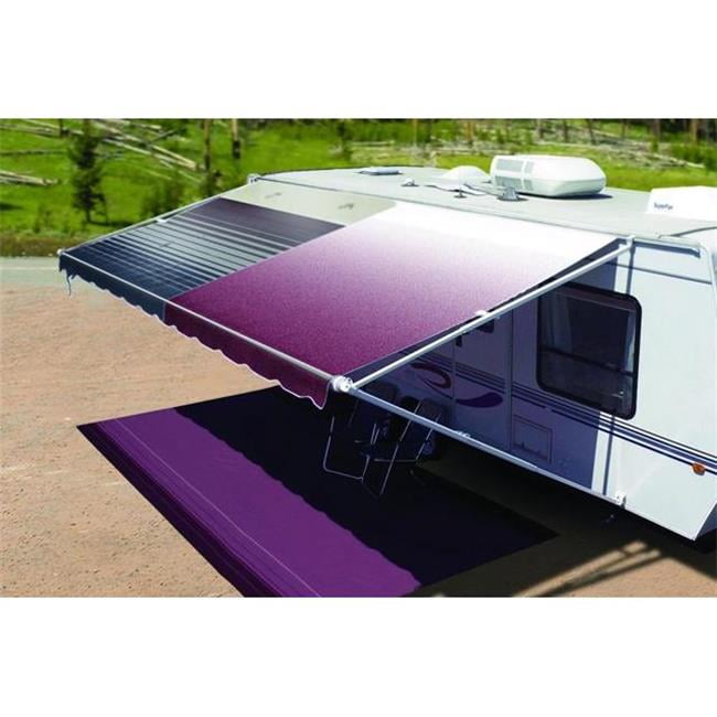 Carefree C6F80218D00 20 x 2 ft. Vinyl Awning Fabric, Black & Gray 2