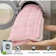 thumbnail image 6 of Couch Cover for Dogs Washable, Fuzzy Pet Couch Covers for 3 Cushion Sofa Pet Friendly, Non Slip Sofa Cover (Pink, 27.6" x 82.7"/70 x 210cm), 6 of 14