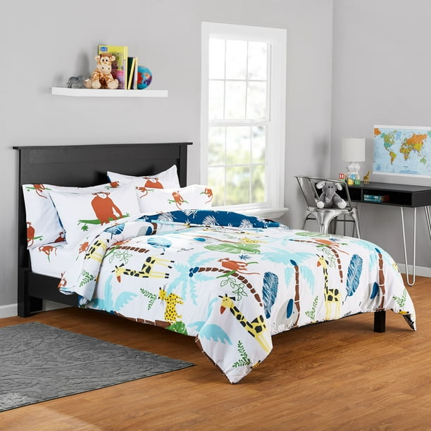 Your Zone Safari Jungle Animals Bed in a Bag Bedding Set