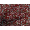 thumbnail image 4 of oneOone Cotton Poplin Fabric Leaves & Floral Block Decor Fabric Printed BTY 56 Inch Wide, 4 of 5