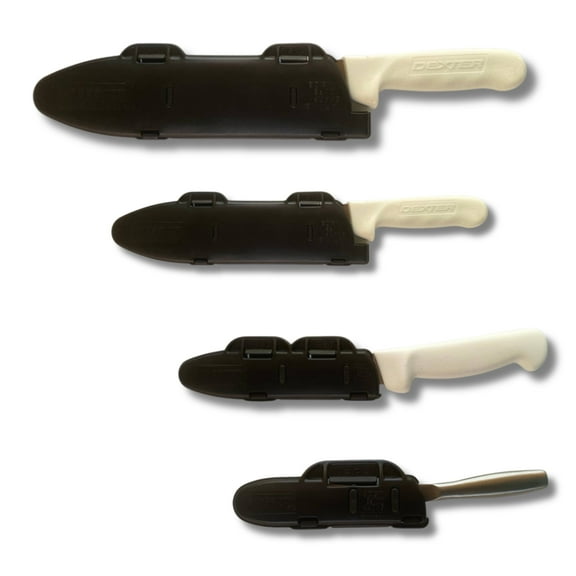 Blade Guard Knife Blade Protectors Chef’s Set Made in USA, Black