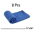 thumbnail image 4 of PiccoCasa 2Pcs Soft Microfiber MV Sport Cool Touch Towel for Gym Sport 11"x30" Blue, 4 of 6