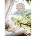 thumbnail image 5 of Farmhouse Brown Round Front Door Welcome Sign, 5.9 Inch Wall Hanging Decor for Indoor Outdoor, Vintage Flower Leaf Botanical Plant Home Porch Hanger Decorations for Holiday Gift, 5 of 9