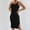Black, variant on ZZwxWA Bodycon Tank Mini Dress for Women Club Party Spaghetti Straps Dress Tight Basic Backless Belly Control Dresses Knitted Striped