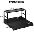 thumbnail image 5 of Washer Dryer Countertop Laundry Guard with Laundry Room Shelf for Single Washer/Dryer, 5 of 7