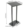 thumbnail image 2 of Floor Standing Lectern Pulpit Acrylic Podium Iron Desk Laptop Holder For Classroom Church, 2 of 17
