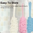 thumbnail image 4 of Loofah Sponge Back Scrubber - Mesh Brush/Body Back/Shower Brush - Men & Women Long Handled Exfoliating Bath & Shower Body Brush - Handheld Luffa Pouf for Body, Face Washing - Spa Wash Lufa, 4 of 12