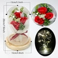 thumbnail image 4 of Eternal Rose Gift under $5! Yannianjz Rose Bouquet Valentine's Day Gift, Eternal Flower with Glass Cover and LED Light, Soap Flower Gift Box for Her, Home Decoration, 4 of 4